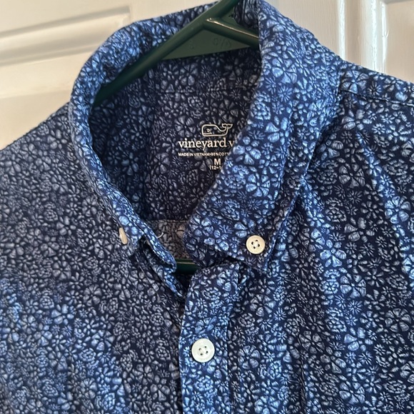 Summer short sleeve blue button up! - Picture 4 of 4